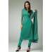 Green Straight Cut Dress Kurti Party Suit