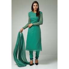 Green Straight Cut Dress Kurti Party Suit
