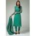 Green Straight Cut Dress Kurti Party Suit