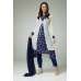 CLASSIC BLUE FLORAL PRINTED JACKET STYLE SALWAR SUIT