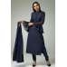 NAVY BLUE DESIGNER PARTY WEAR CHURIDAR SUIT