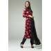 MAROON BLACK FLORAL PRINTED SUMMER STYLISH SALWAR SUIT
