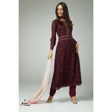 UNIQUE MAROON INDIAN READYMADE EID SALWAR KAMEEZ