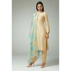 PASTEL BEIGE INDIAN READYMADE PARTY WEAR SALWAR KAMEEZ