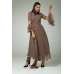 Brown A Line Skater Dress Readymade Suit