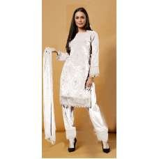 WHITE  DESIGNER READYMADE PAKISTANI SUIT