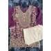 Purple Embroidered Chiffon Girls Eid Dress