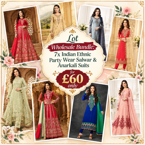 Lot of 7 Designer Suits Wholesale Pack