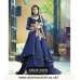 Blue Floral Anarkali Gown Occasional Wear
