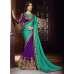 Rama Green & Purple Trendy Saree Indian Ethnic Wedding Dress