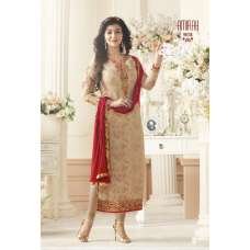 BEIGE AMIRAH INDIAN BOLLYWOOD STYLE CHURIDAAR SUIT