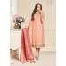 Peach Straight Indian Party Wear Churidar Suit Peach Straight Indian Party Wear Churidar Suit