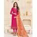 Pink Straight Indian Party Wear Churidar Suit Pink Straight Indian Party Wear Churidar Suit