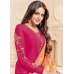 Pink Straight Indian Party Wear Churidar Suit Pink Straight Indian Party Wear Churidar Suit