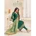 Green Straight Indian Party Wear Churidar Suit Green Straight Indian Party Wear Churidar Suit