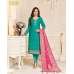 Turquoise Straight Indian Party Wear Churidar Suit Turquoise Straight Indian Party Wear Churidar Suit