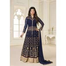 Blue Anarkali Suits In Bollywood Dress Design