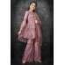 Deep Purple Indian Young Girls Party Gharara Suit