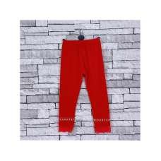 GIRLS RED DIAMANTE LACE LEGGINGS (2-14 YEARS)