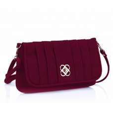 Purple Suede Fashion Handbag