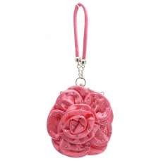 Small Sized Diamante Flower Clutch Bag   