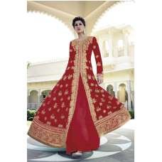 Red Indian Designer Wedding Anarkali Dress