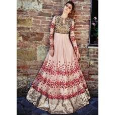 Peach Indian Party Wear Gown