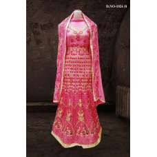 PINK BOLLYWOOD DESIGNER WEDDING AND BRIDAL ETHNIC LEHENGA  (FREE STITCHING)