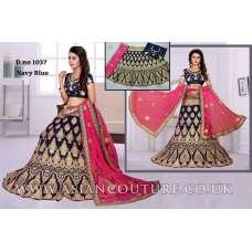 NAVY BLUE ETHNIC PAKISTANI & INDIAN BRIDAL LEHENGA CHOLI WEDDING WEAR NAVY BLUE ETHNIC PAKISTANI & INDIAN BRIDAL LEHENGA CHOLI WEDDING WEAR