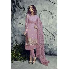 Hot Pink Indian Pakistani Georgette Churidar Party Wear Suit 