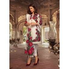 WHITE ROSE MOTIF FOX GEORGETTE PAKISTANI DESIGNER SUIT WHITE ROSE MOTIF FOX GEORGETTE PAKISTANI DESIGNER SUIT