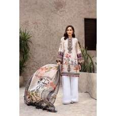 Peach Printed & Embroidered Lawn Readymade Suit
