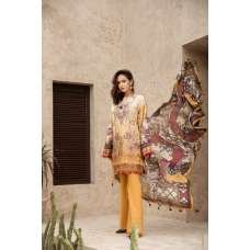 Mustard Printed & Embroidered Lawn Readymade Suit Mustard Printed & Embroidered Lawn Readymade Suit