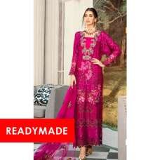 BURGUNDY PAKISTANI DESIGNER FAUX GEORGETTE READYMADE SUIT