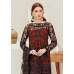 Elegant Red & Black Pakistani Designer Readymade Suits