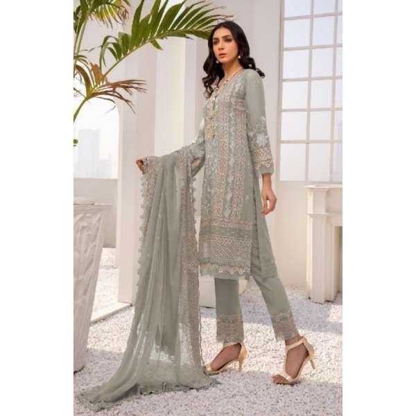 Green Pakistani Salwar Suit Fancy Party Eid Dress