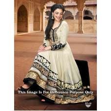 WHITE FLOOR LENGTH PARTY WEAR INDIAN ANARKALI DRESS