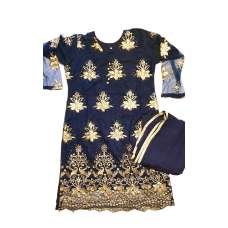 Navy Blue Georgette Designer Pakistani Suit Navy Blue Georgette Designer Pakistani Suit