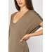 BROWN LOOSE JERSEY KAFTAN DRESS