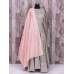 SILK GREY AND PINK DESIGNER PARTY WEAR INDIAN ANARKALI SUIT