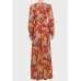 Cinnamon Stick Leopard & Leaves Printed Maxi