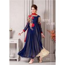 D 105 Navy Blue Varsiddhi Georgette Salwar Kameez