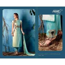 Sea Green Satin Dress Indian Party Wear Salwar Suit