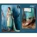 Sea Green Satin Dress Indian Party Wear Salwar Suit
