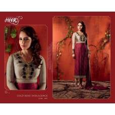 Red Grey Indian Formal Party Salwar Suit