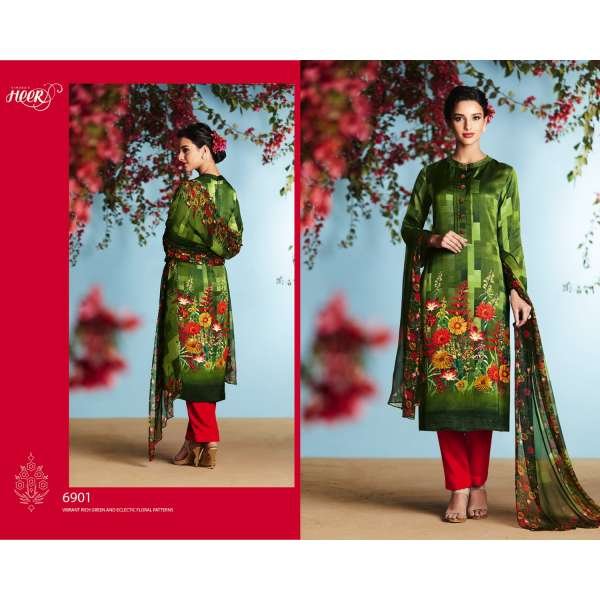 Green Digital Printed Indian Traditional Salwar Suit