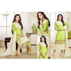 Green Straight Cut Suit Indian Salwar Kameez Green Straight Cut Suit Indian Salwar Kameez