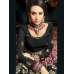Black Elegant Evening Gown Indian Anarkali Dress Suit