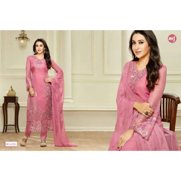 Rose Pink Pakistani Salwar Suit Indian Party Dress