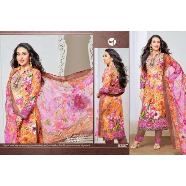 Printed Summer Lawn Suit Indian Semi Stitched Salwar Suit